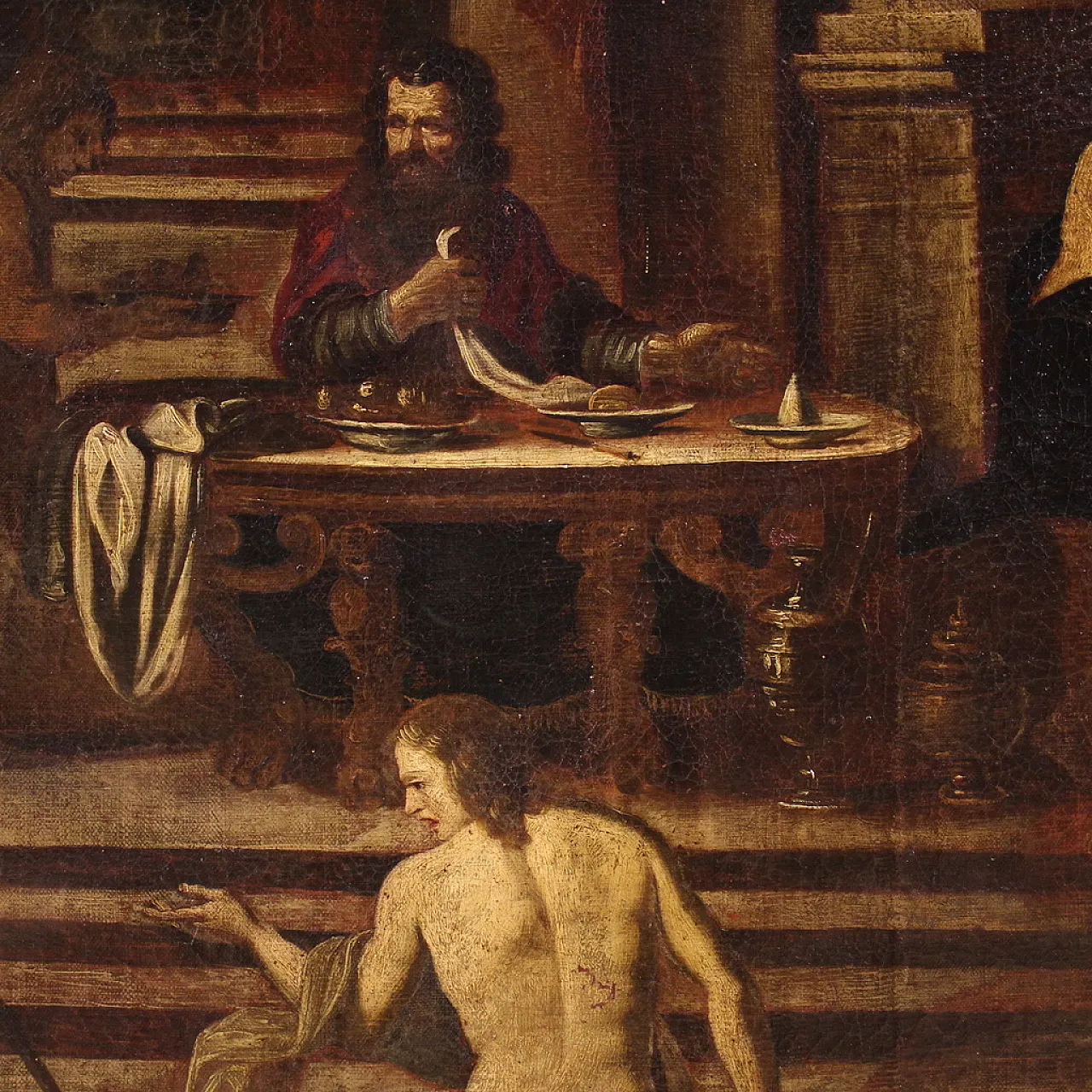 Herod's banquet, oil painting on canvas, 17th century, 6