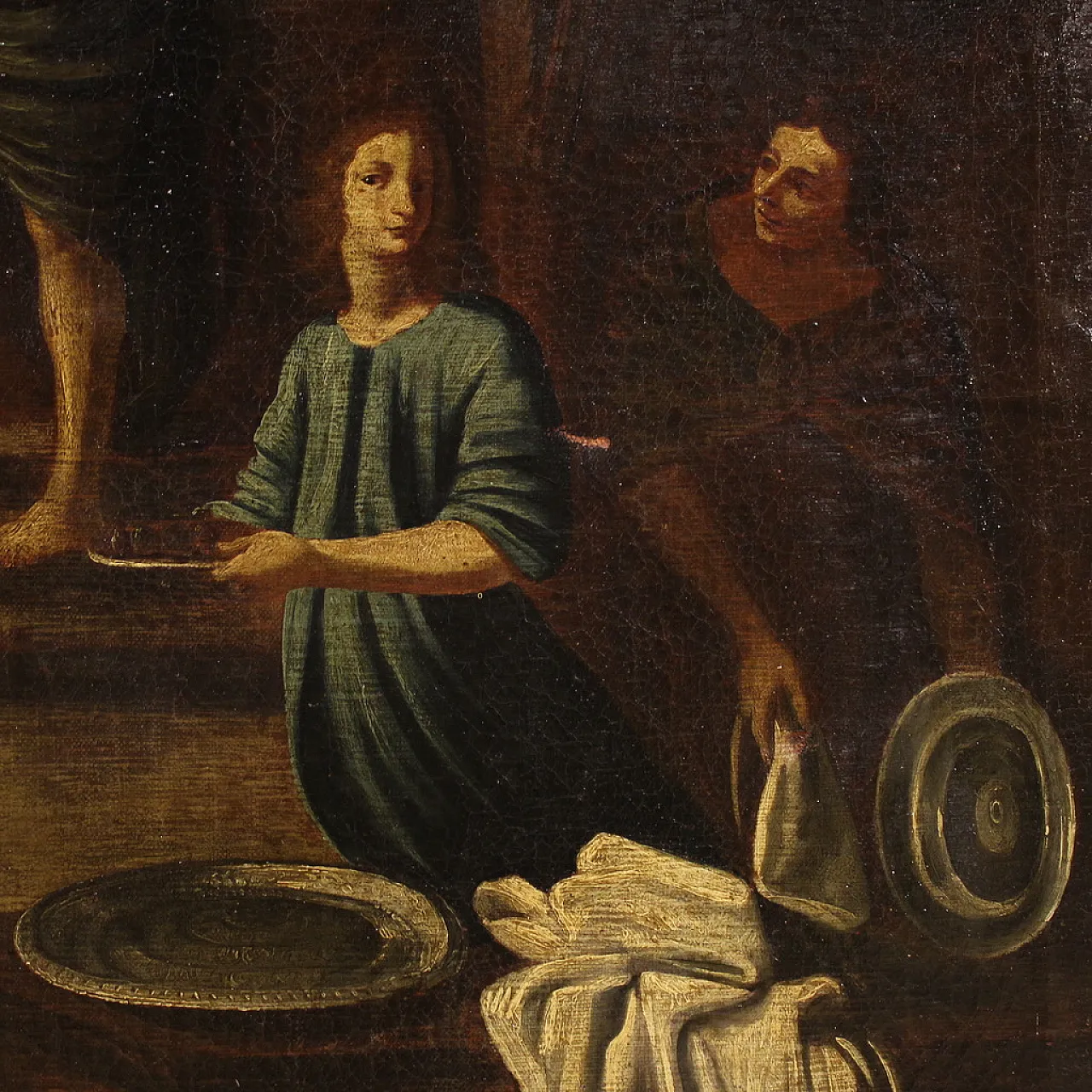 Herod's banquet, oil painting on canvas, 17th century, 9