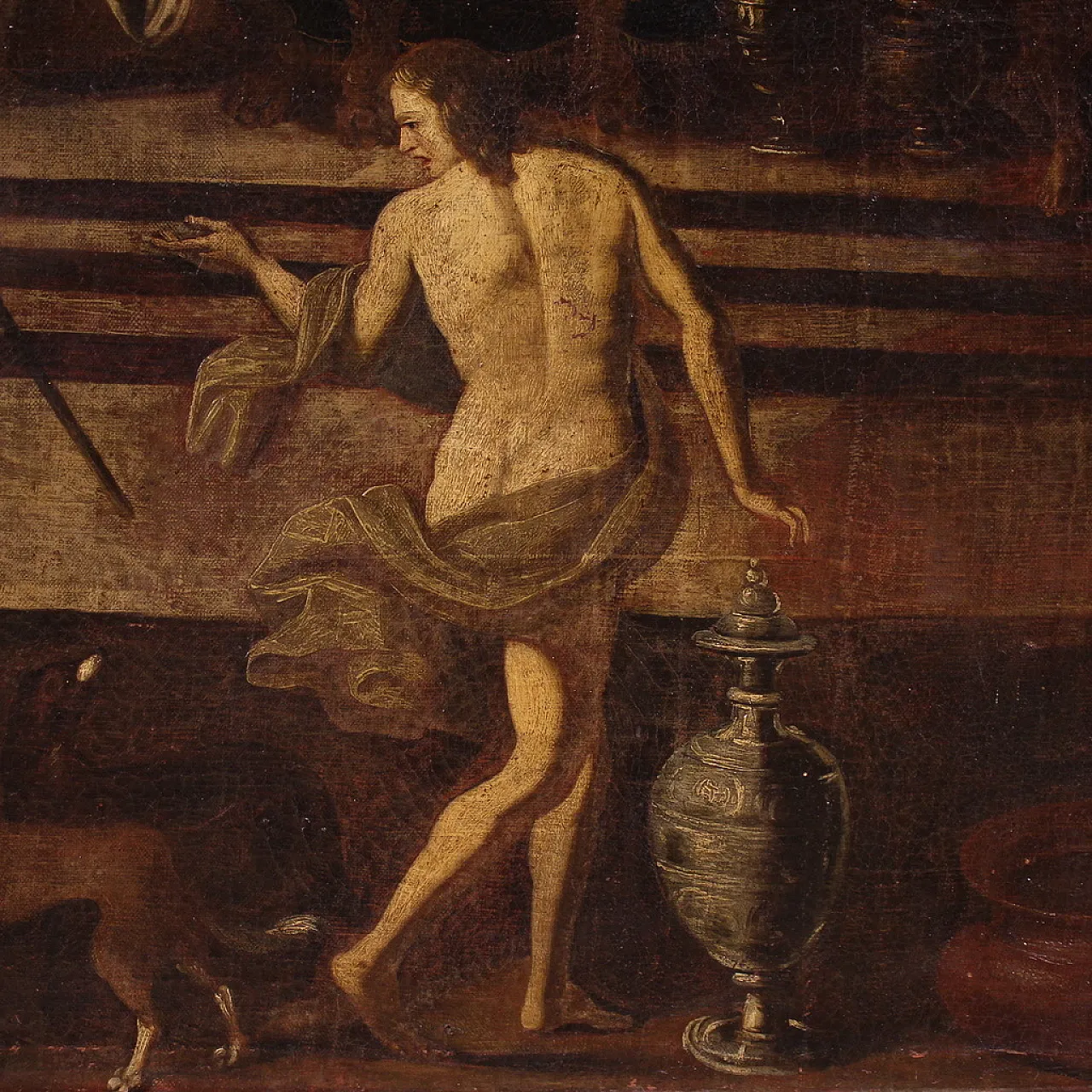 Herod's banquet, oil painting on canvas, 17th century, 10