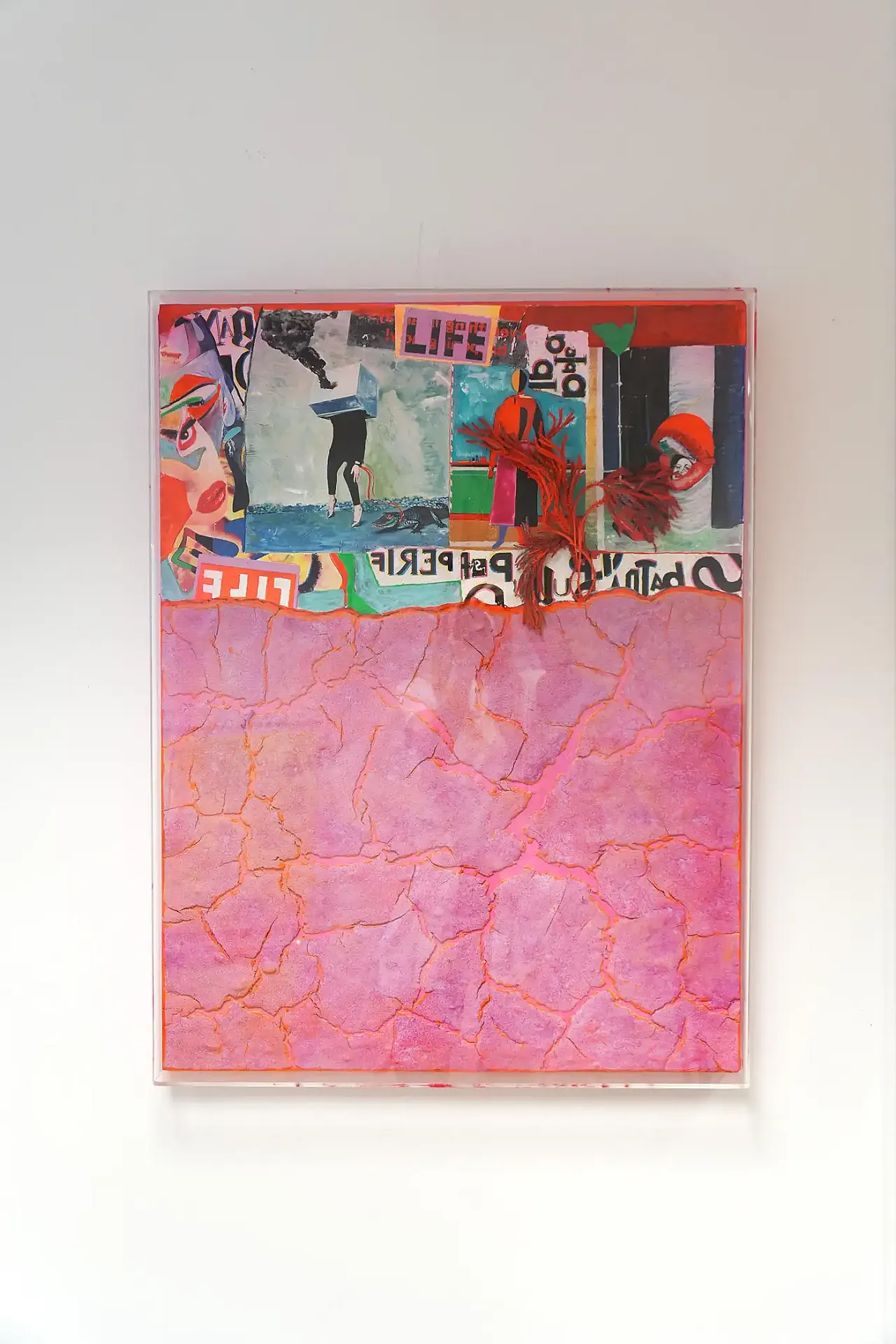 Mixed media collage by Guido Coletti, late 20th century 2