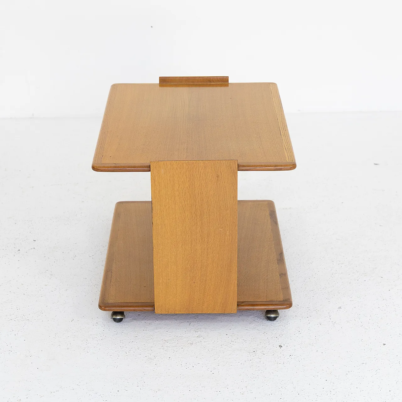 Carrello in rovere, anni '60 4
