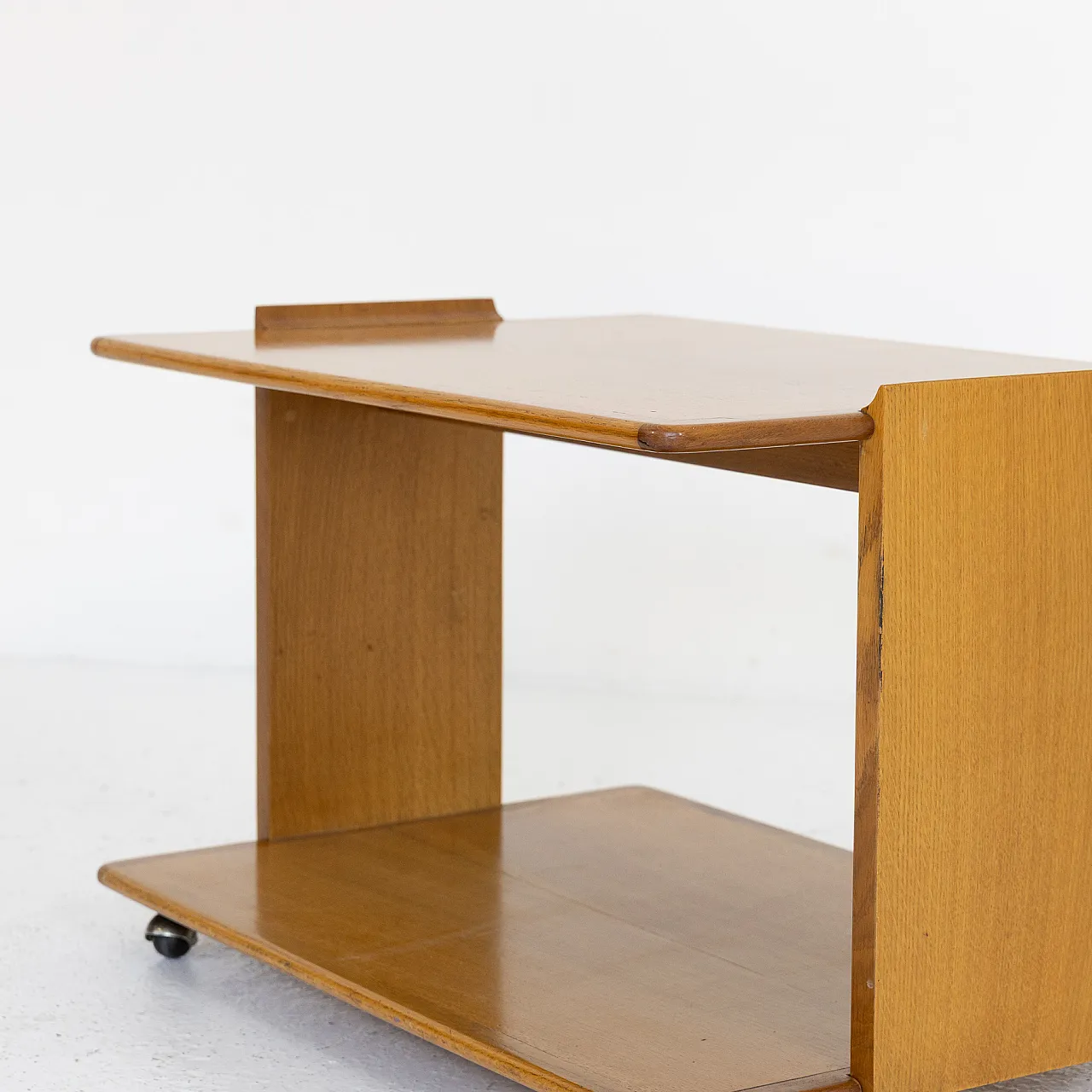 Carrello in rovere, anni '60 5