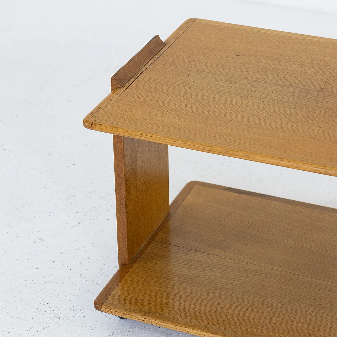 Carrello in rovere, anni '60 7