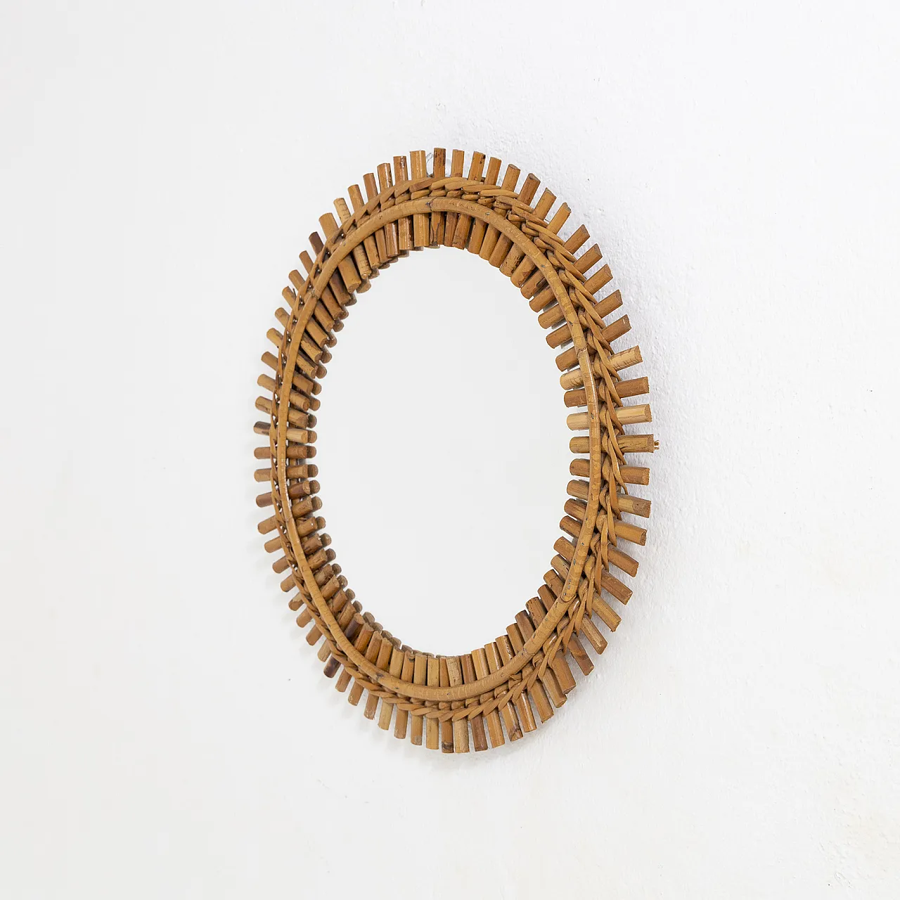 Bamboo mirror, 1950s 3