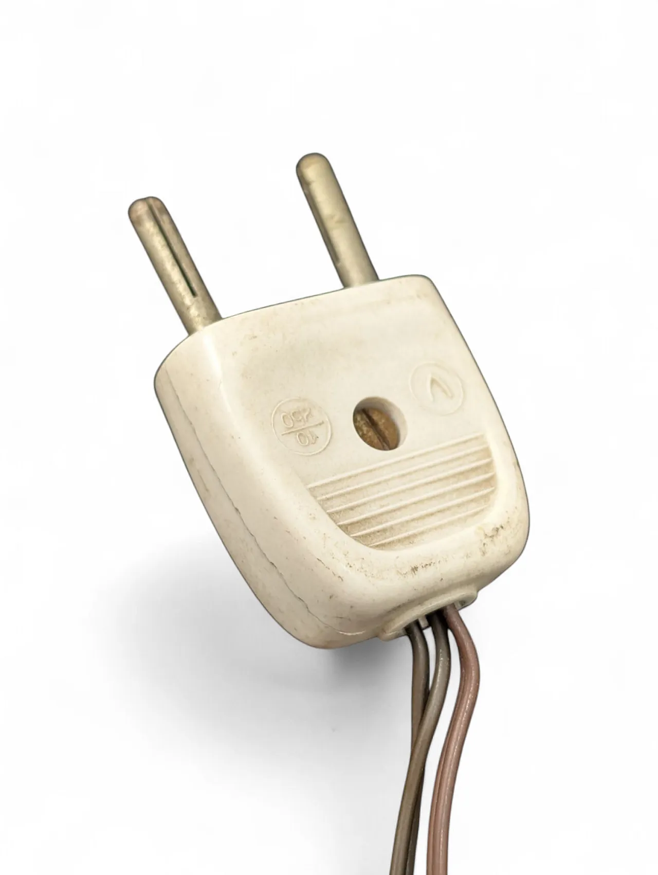 Coppia di lampade da tavolo in ottone e vetro anni 60 6