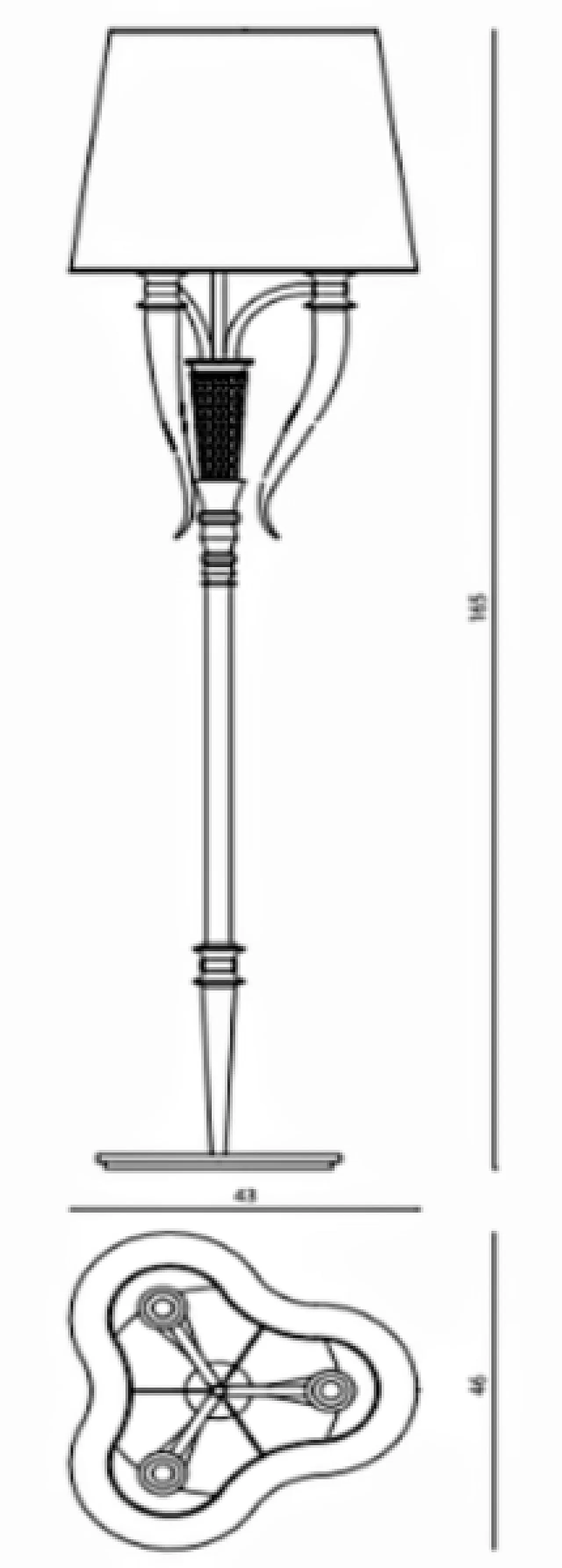 Esmeralda floor lamp by Visionnaire, 2000s 11