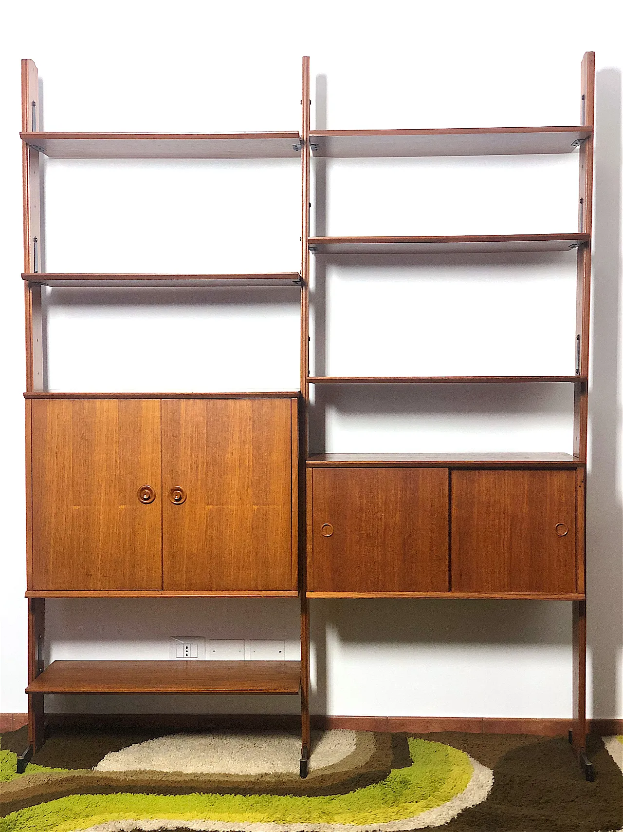Double-sided bookcase with two spans, 60s 5
