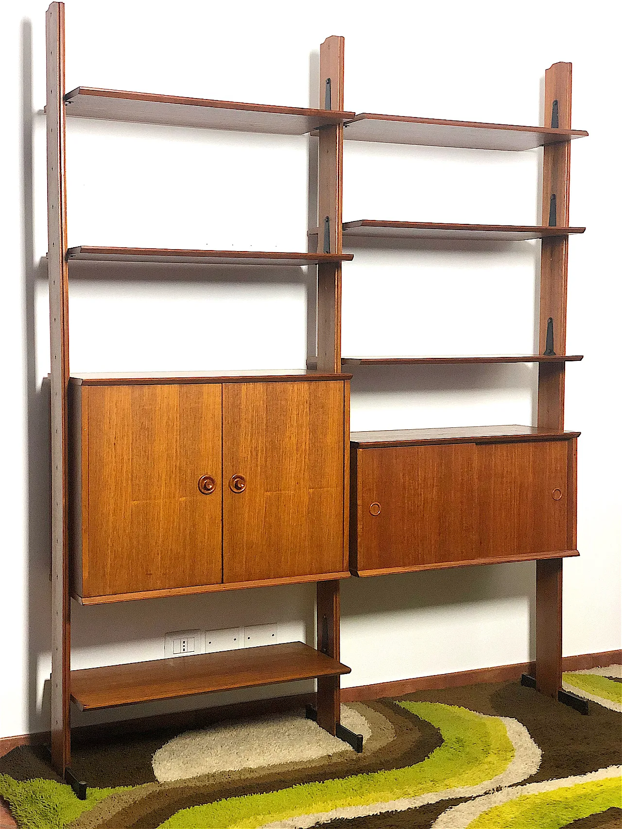 Double-sided bookcase with two spans, 60s 6