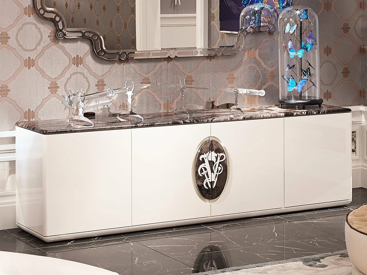 Visionnaire sideboard by Ipe Cavalli, 2000s 1