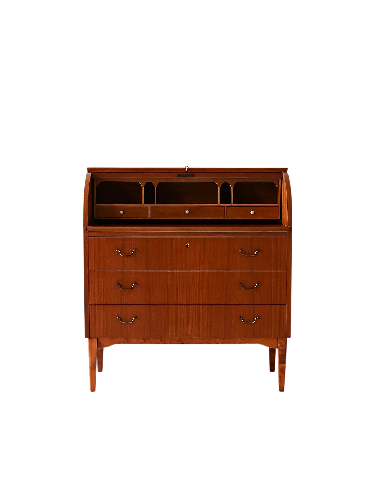 1950s Secretaire with roller closure 10