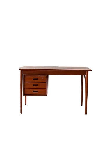 Scandinavian Vintage Teak desk with three drawers
