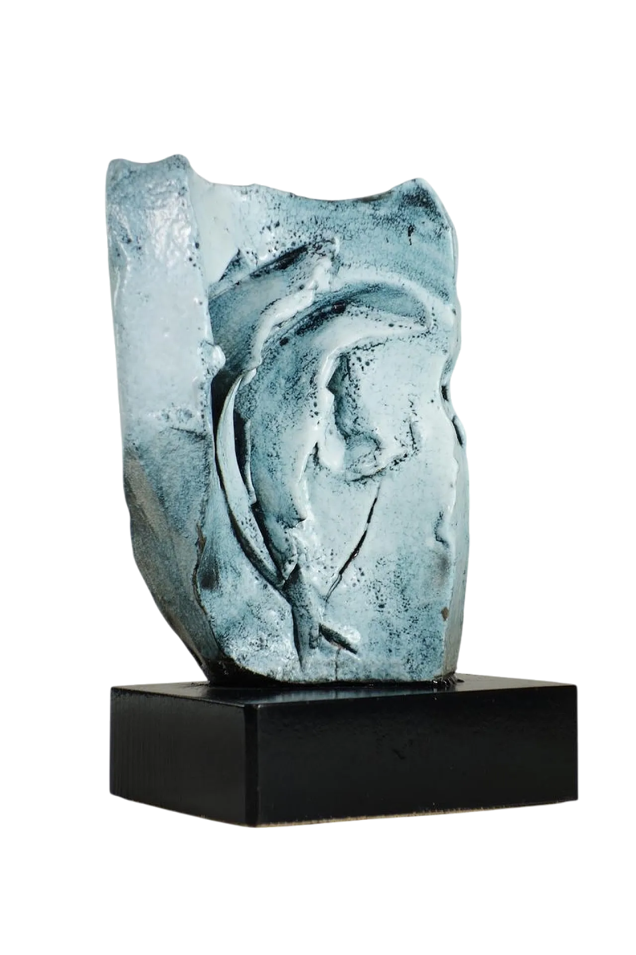 Scultura d'arte astratta in ceramica di Giuseppe Rossicone, anni '70 8