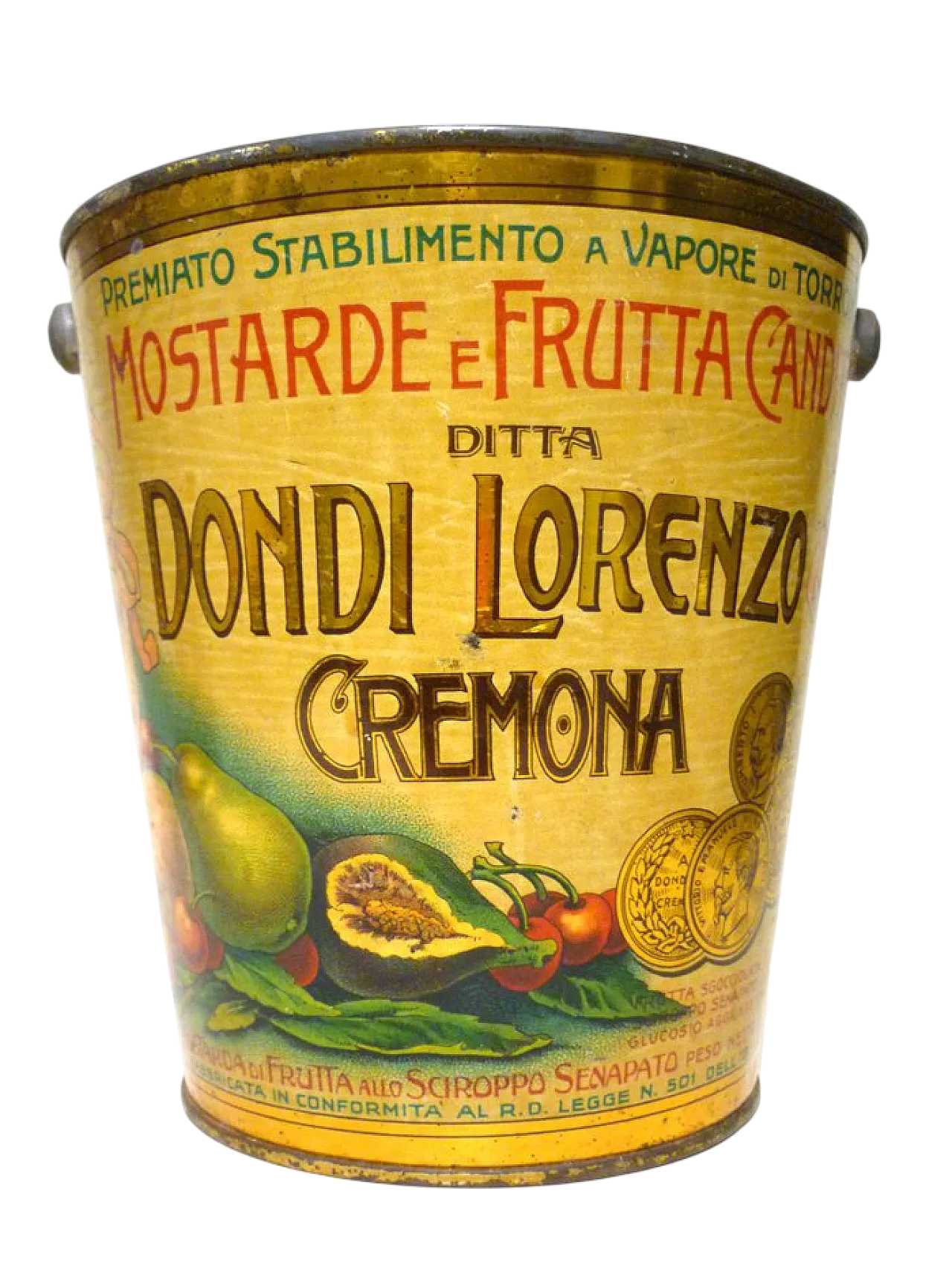 Scatola di senape in latta di Dondi Lorenzo, anni '30 13