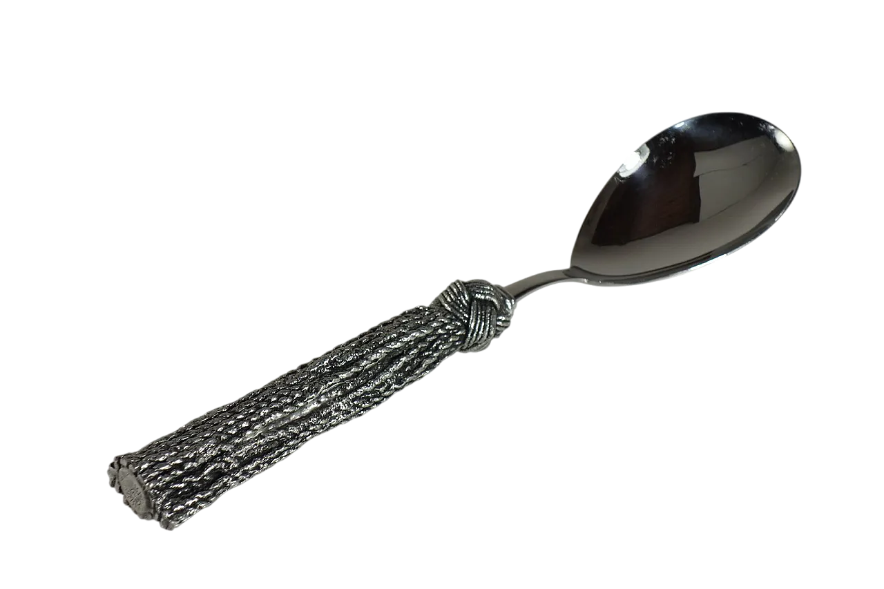 Cucchiaio da portata in metallo di Piero Figura per Atena, anni '80 14