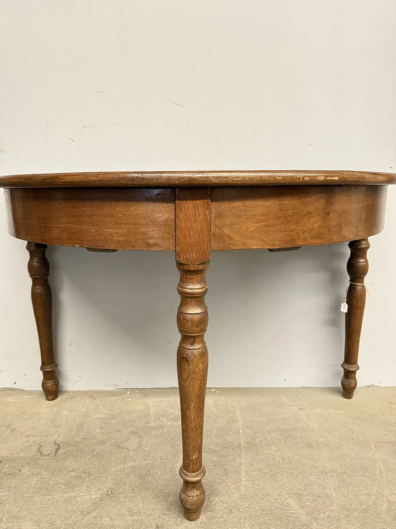 Console Mezzaluna in chestnut Luigi Filippo, mid 19th century 1