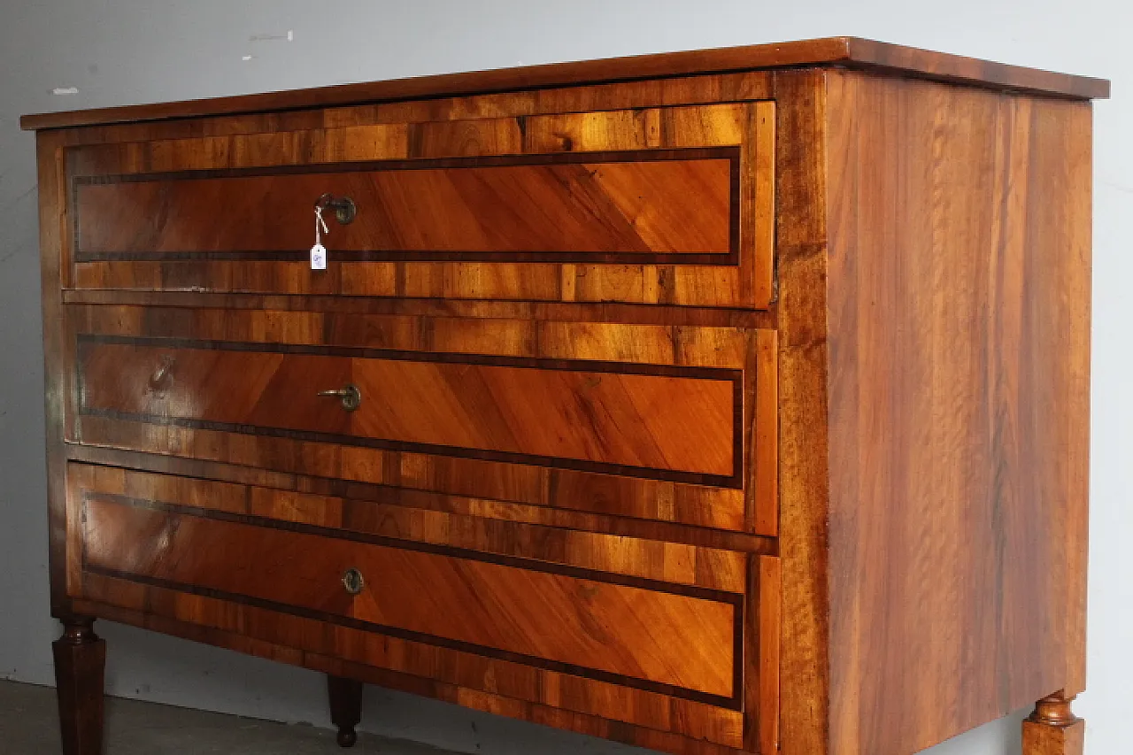 Cassettone comò Luigi XVI, intarsiato, 1770 4