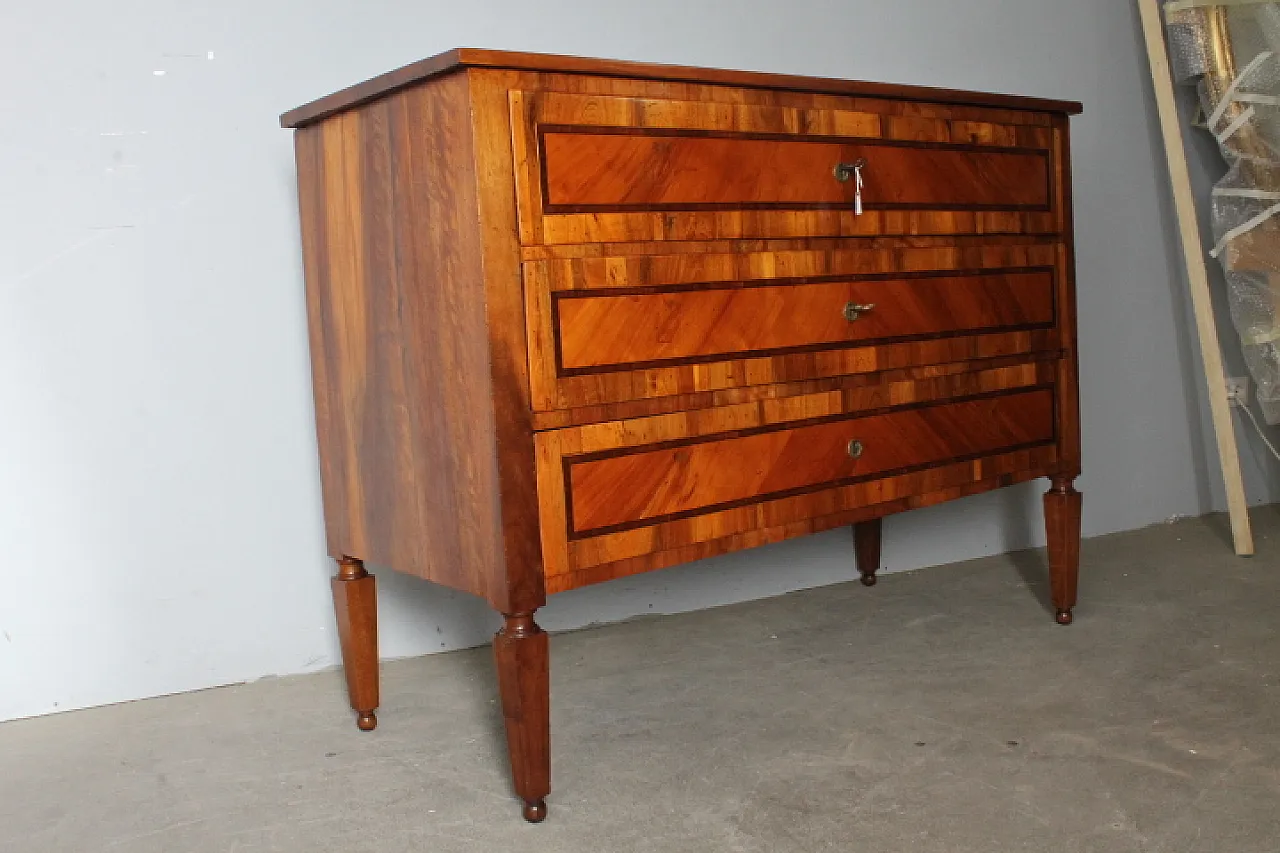 Cassettone comò Luigi XVI, intarsiato, 1770 8