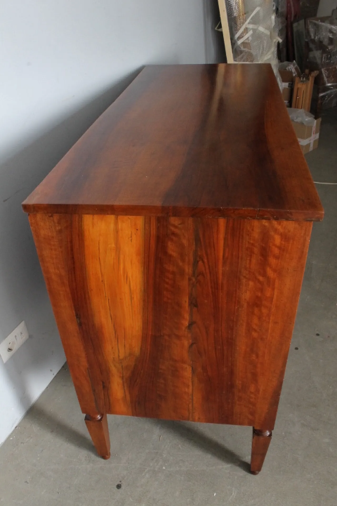 Cassettone comò Luigi XVI, intarsiato, 1770 9