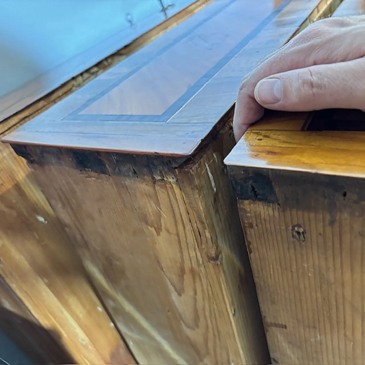 Cassettone comò Luigi XVI, intarsiato, 1770 13