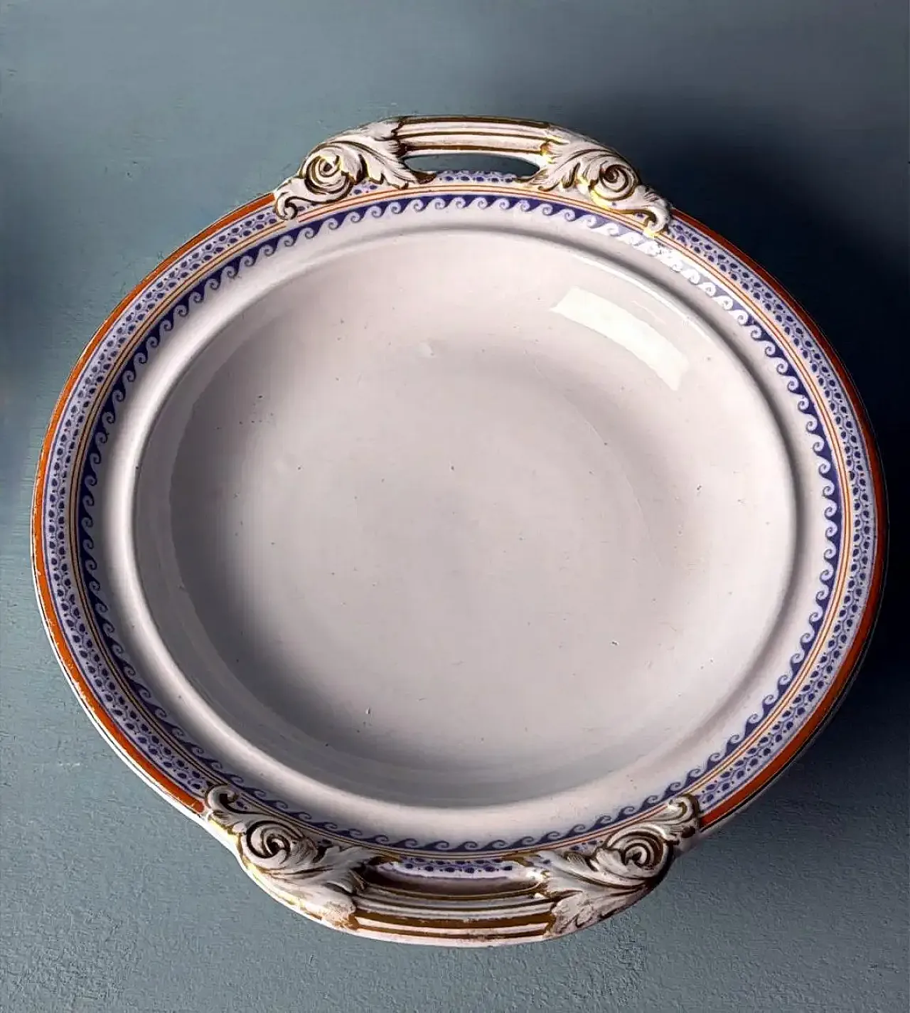 Coppia di zuppiere in porcellana inglese vittoriana, metà '800 13