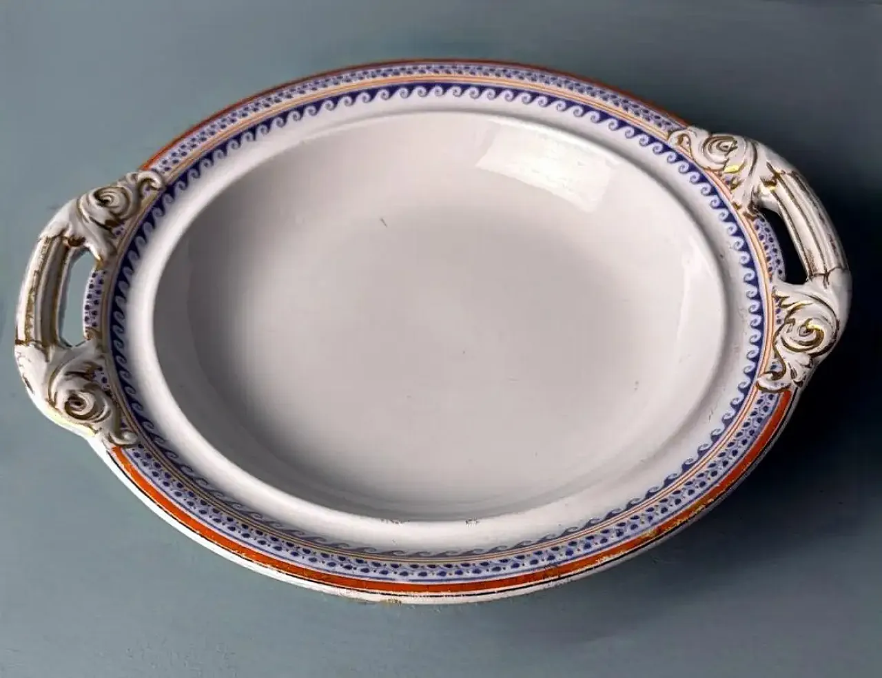 Coppia di zuppiere in porcellana inglese vittoriana, metà '800 14