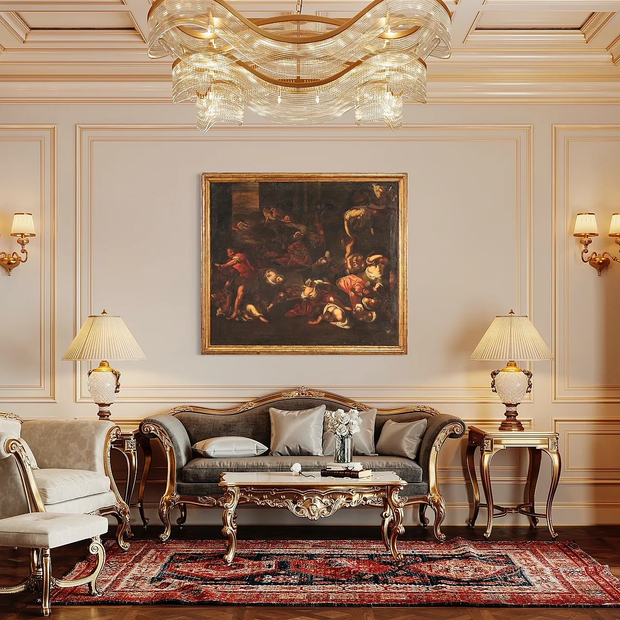 Dipinto religioso La strage degli innocenti, '600 4