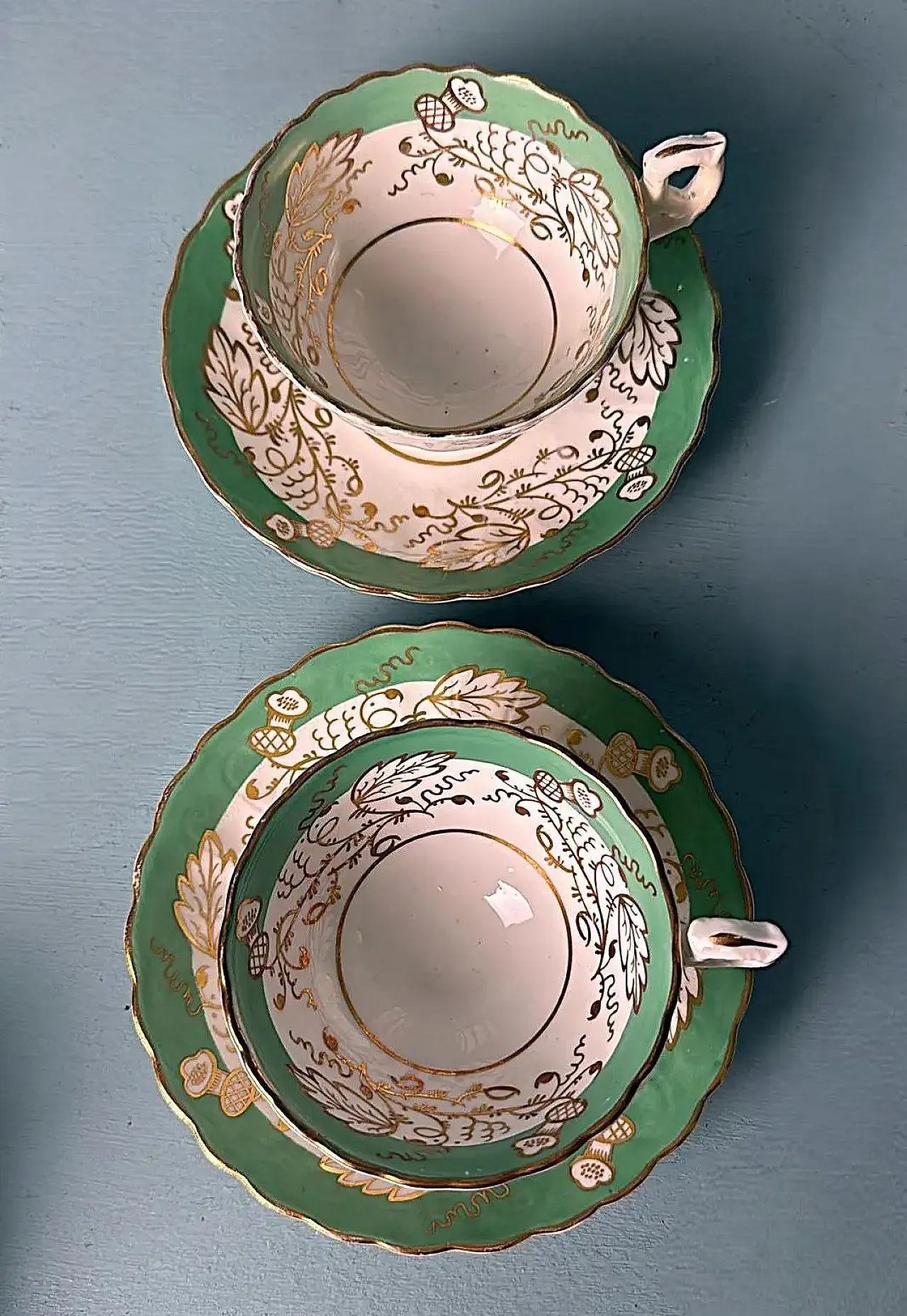 Set da caffè in porcellana de Paris in stile Napoleone III, '800 8