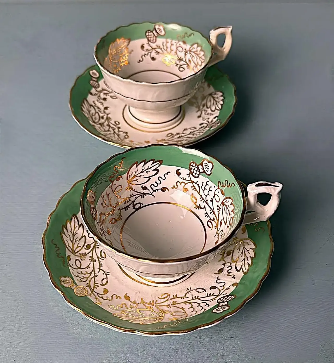 Set da caffè in porcellana de Paris in stile Napoleone III, '800 9