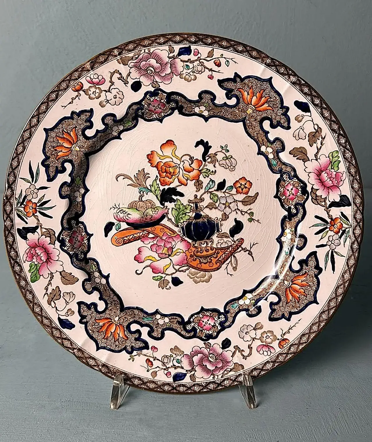 12 hand-painted English serving dishes, early 20th century 8