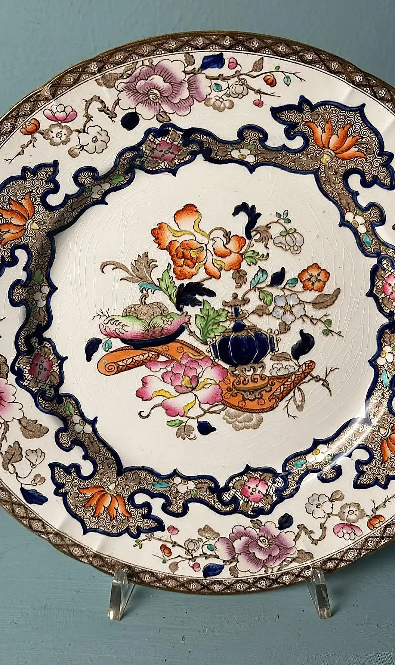 12 hand-painted English serving dishes, early 20th century 10
