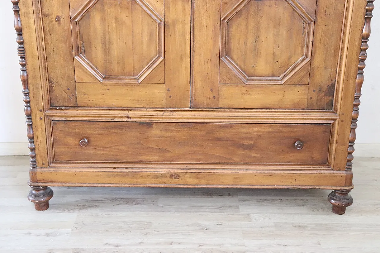 Armadio antico in legno di pioppo, '800 3
