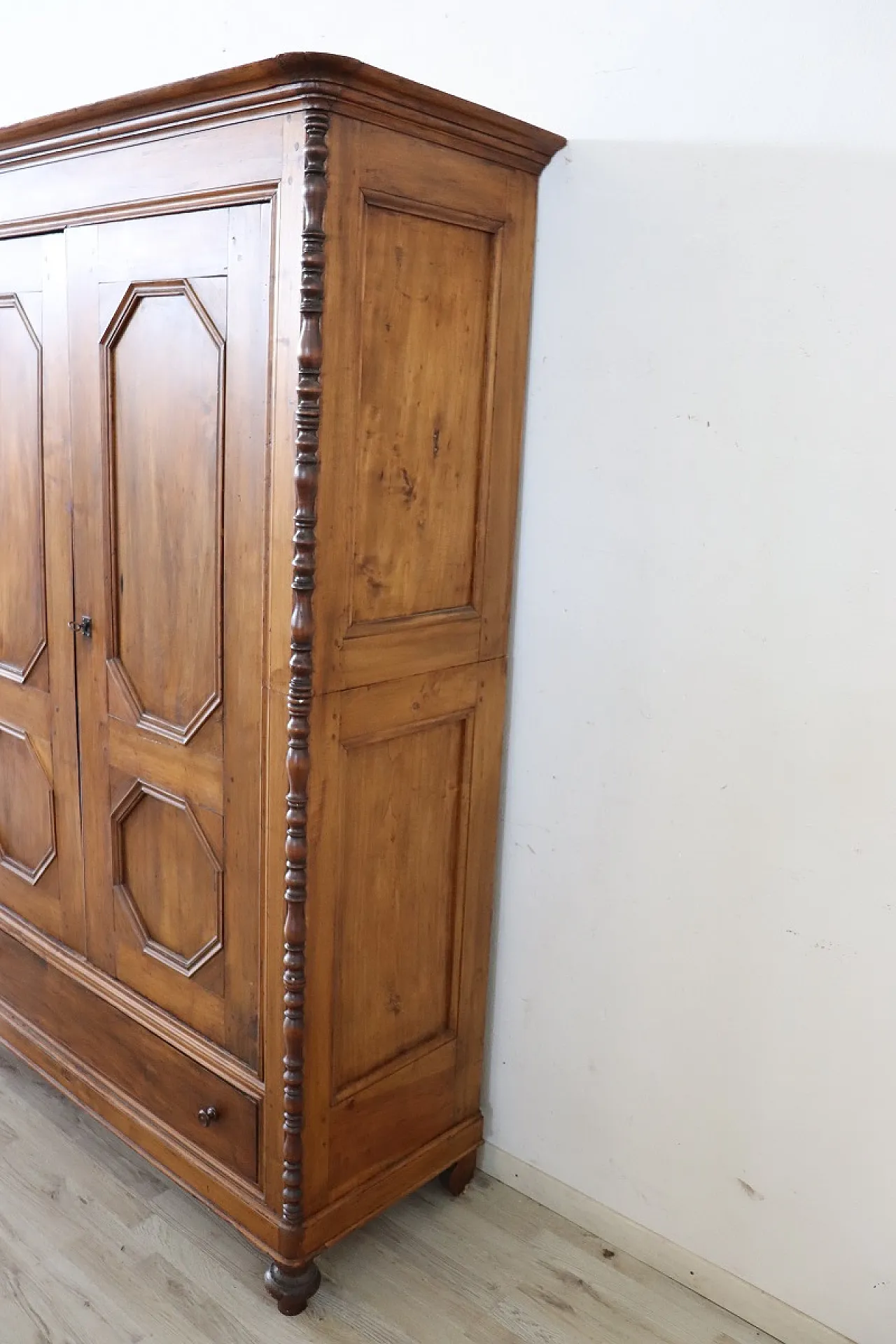 Armadio antico in legno di pioppo, '800 6