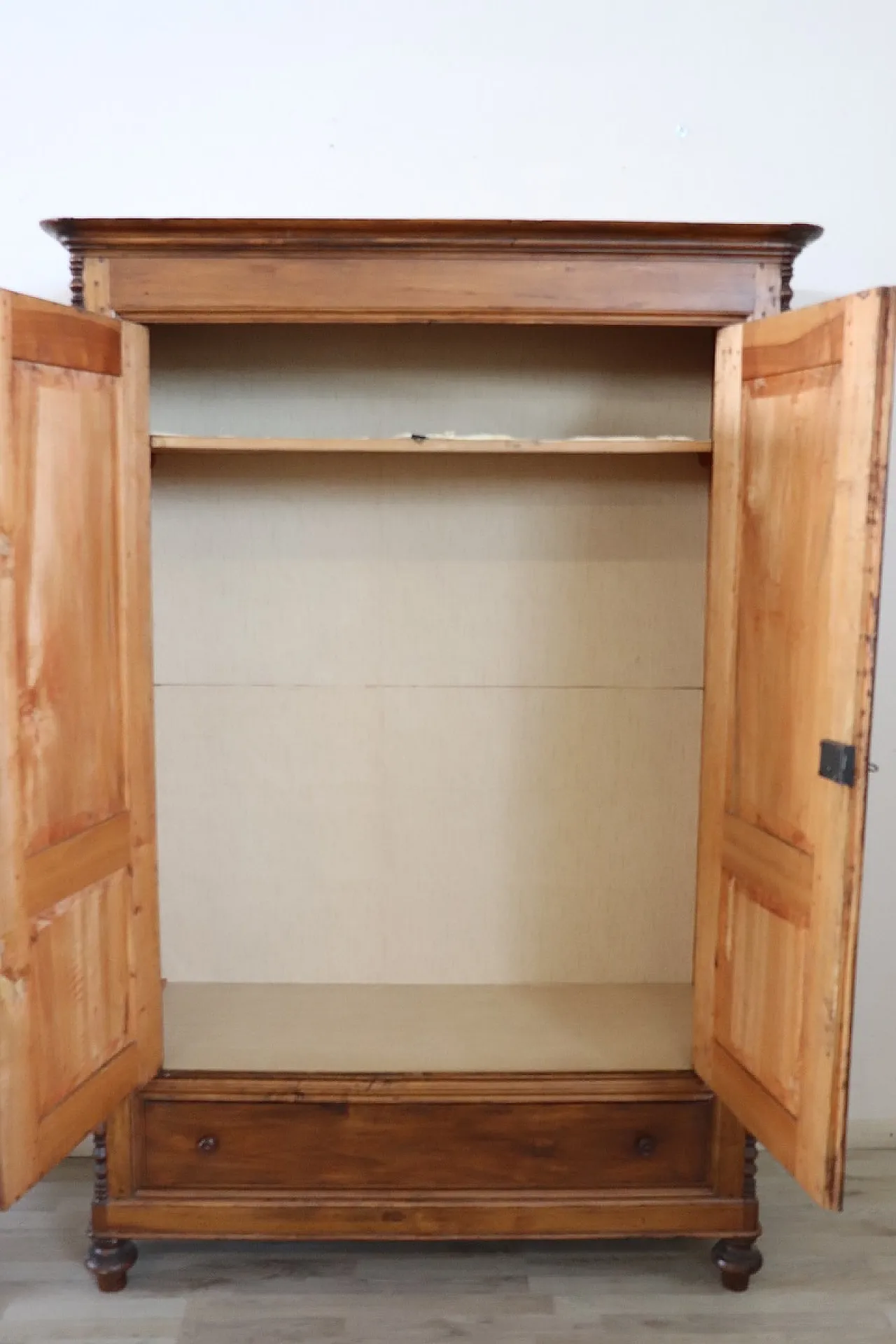 Armadio antico in legno di pioppo, '800 7