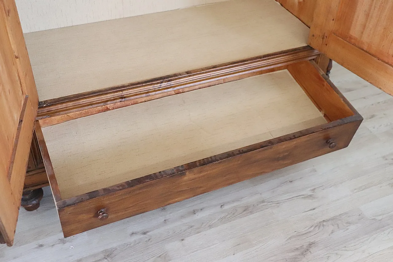 Armadio antico in legno di pioppo, '800 10