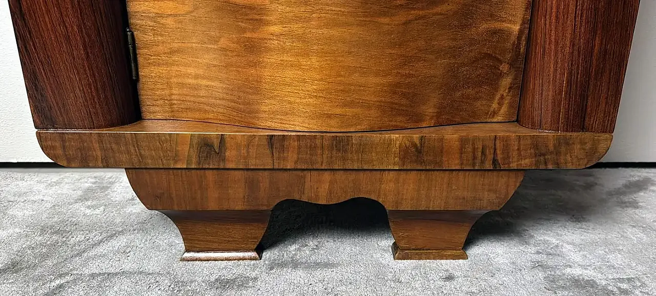 Pair of Art Deco bedside tables with black glass tops, 1930s 17