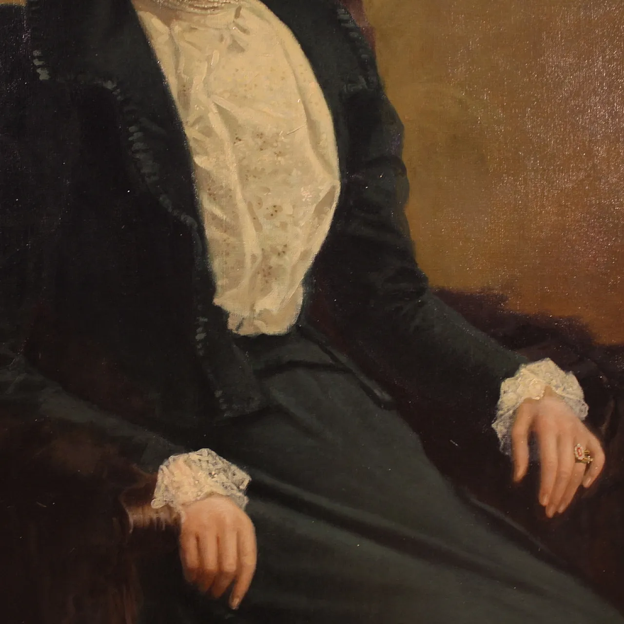 Luigi Sorio, Portrait of a lady, signed, 1898 12