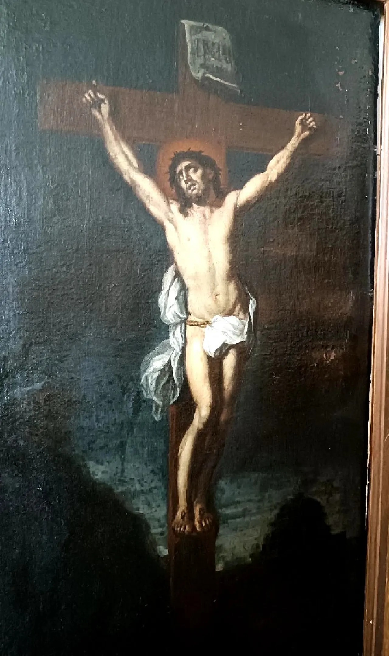 Christ Crucified, oil on canvas, 17th century 3