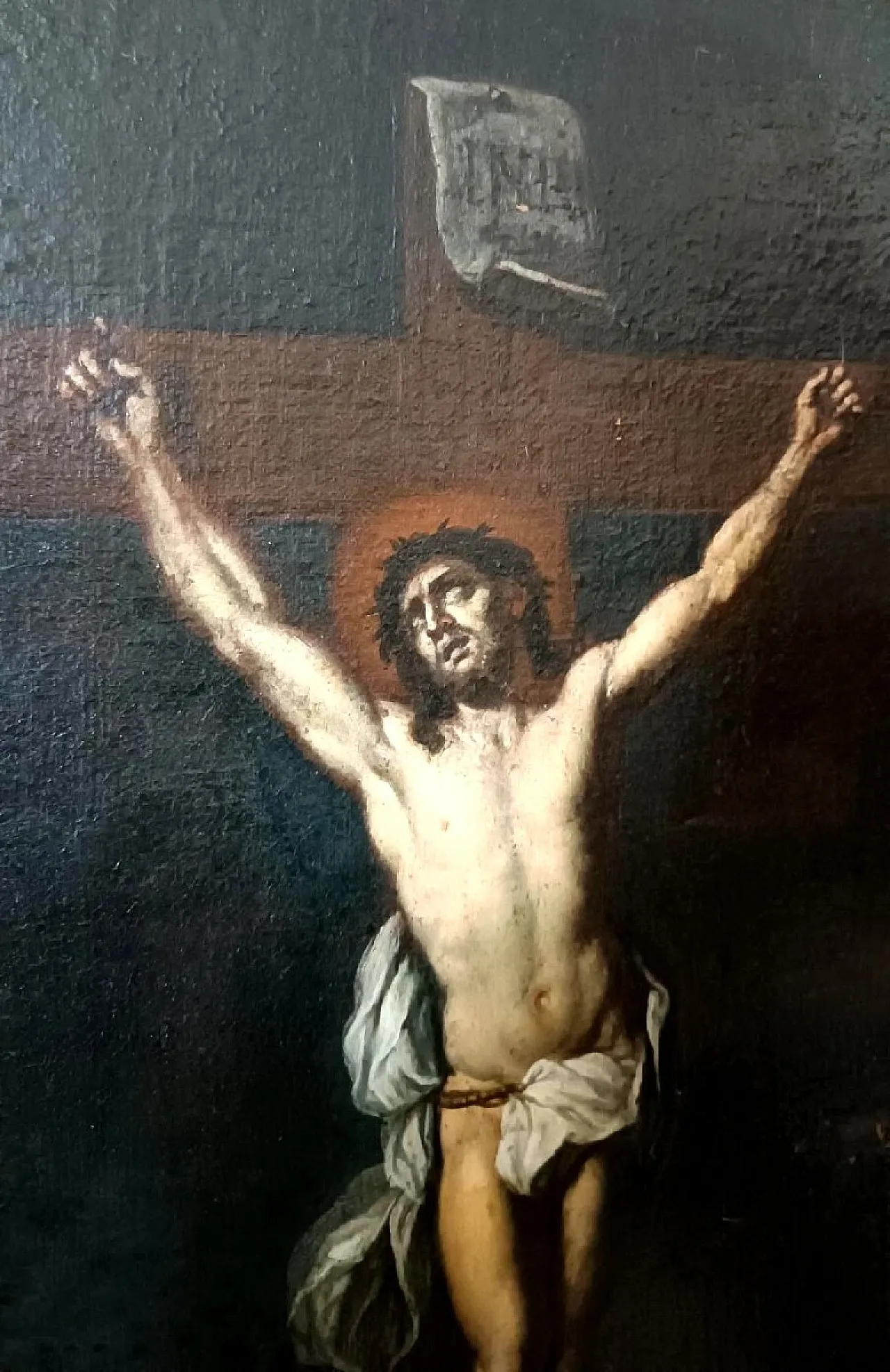 Christ Crucified, oil on canvas, 17th century 4
