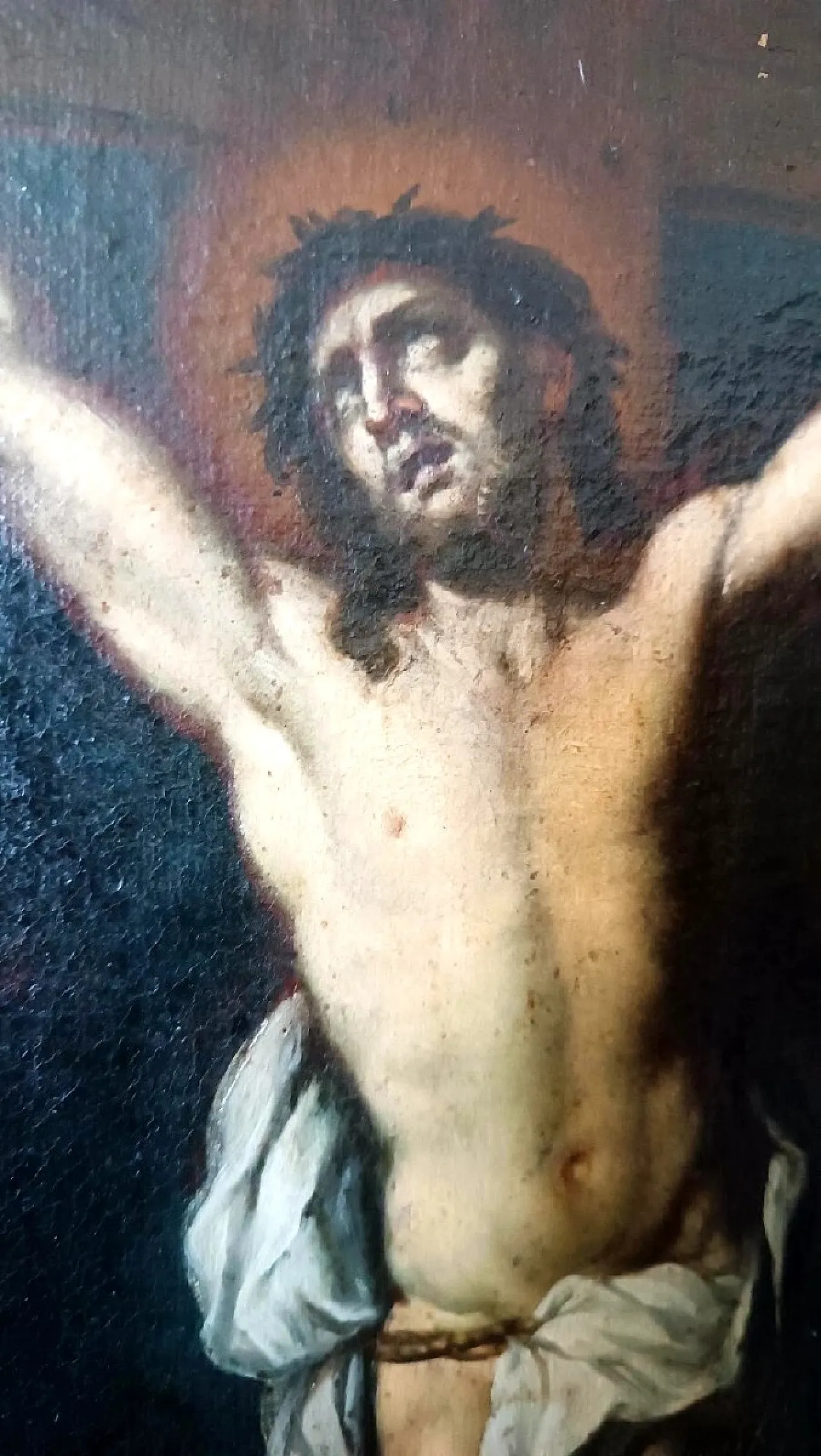 Christ Crucified, oil on canvas, 17th century 5