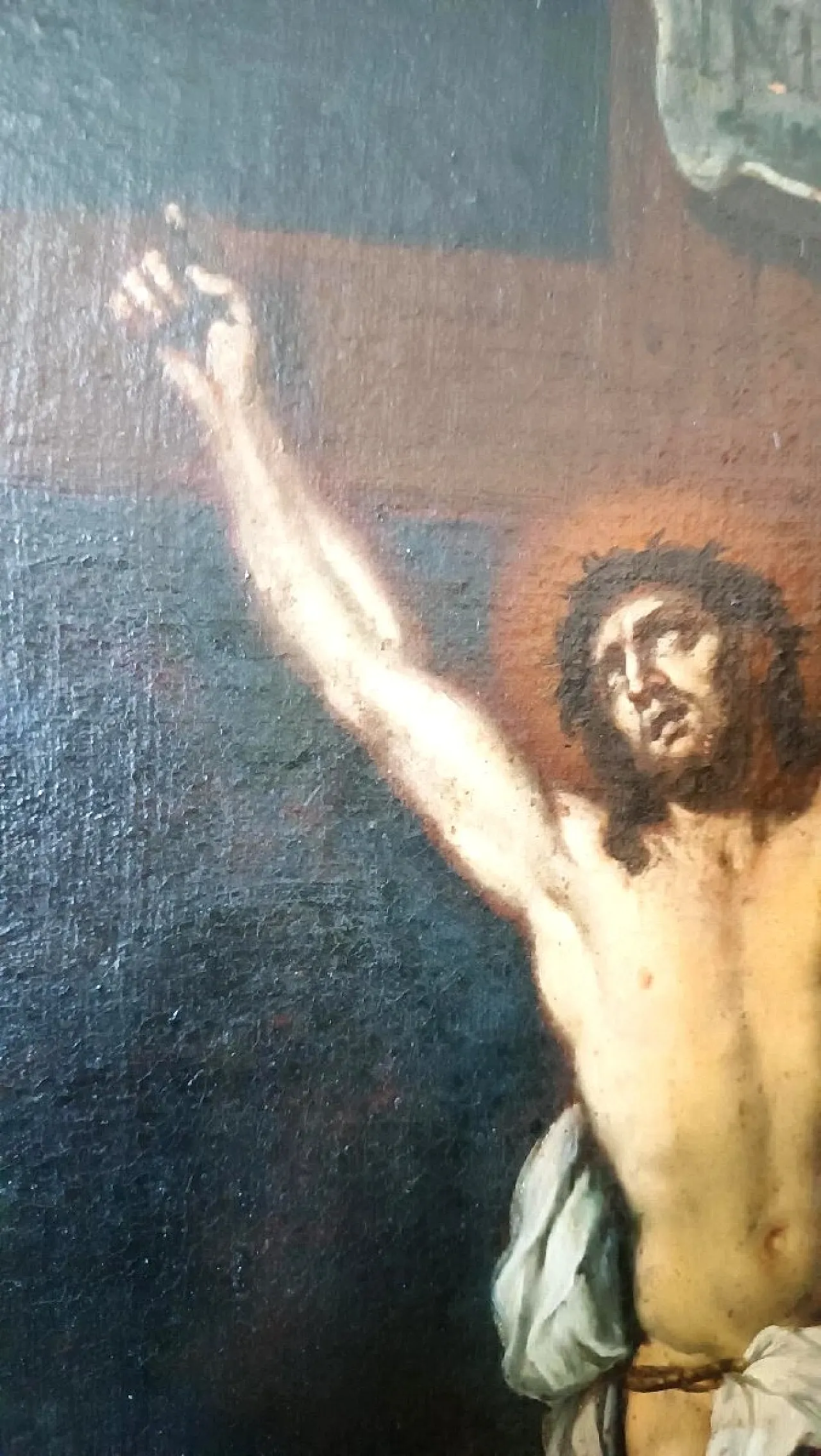 Christ Crucified, oil on canvas, 17th century 9