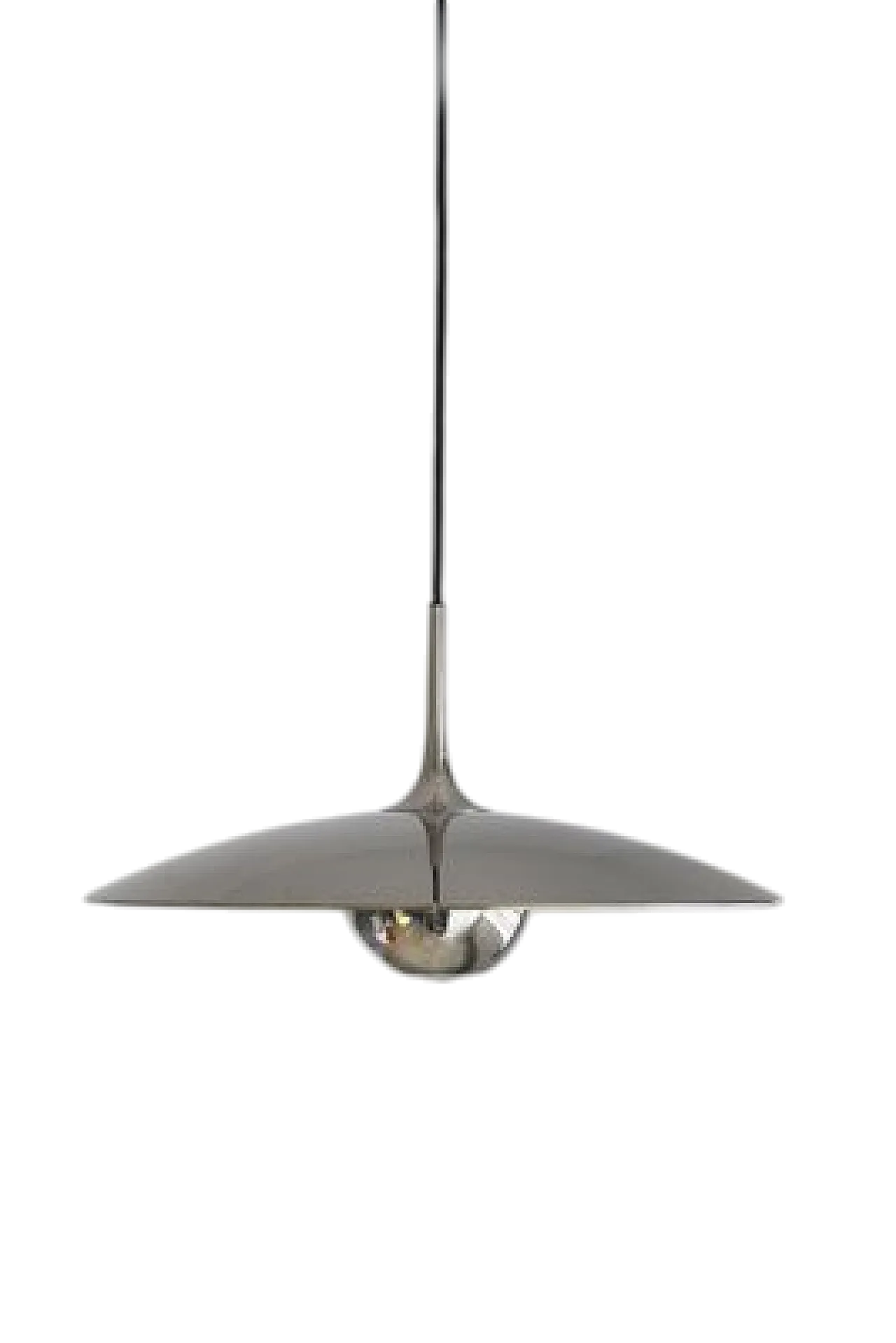 Lampada a sospensione Onos 55 in argento di Florian Schulz, anni '70 9