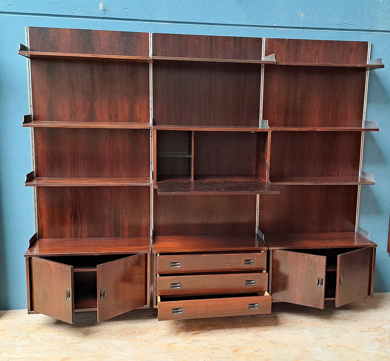 Libreria in palissandro, anni '60 3