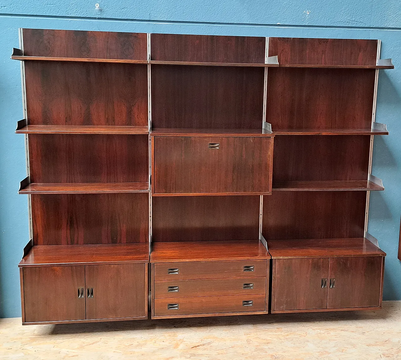 Libreria in palissandro, anni '60 5