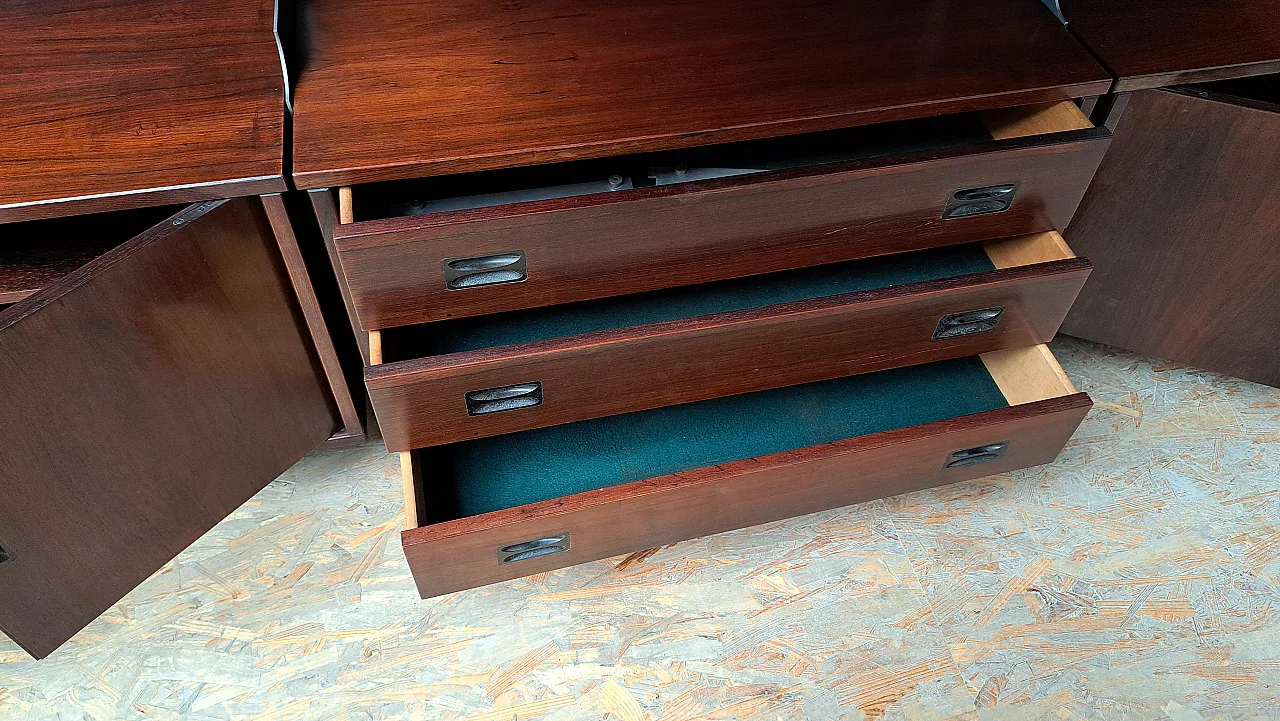 Libreria in palissandro, anni '60 7