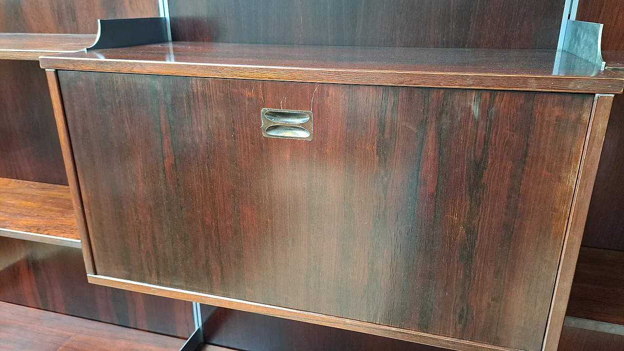 Libreria in palissandro, anni '60 8