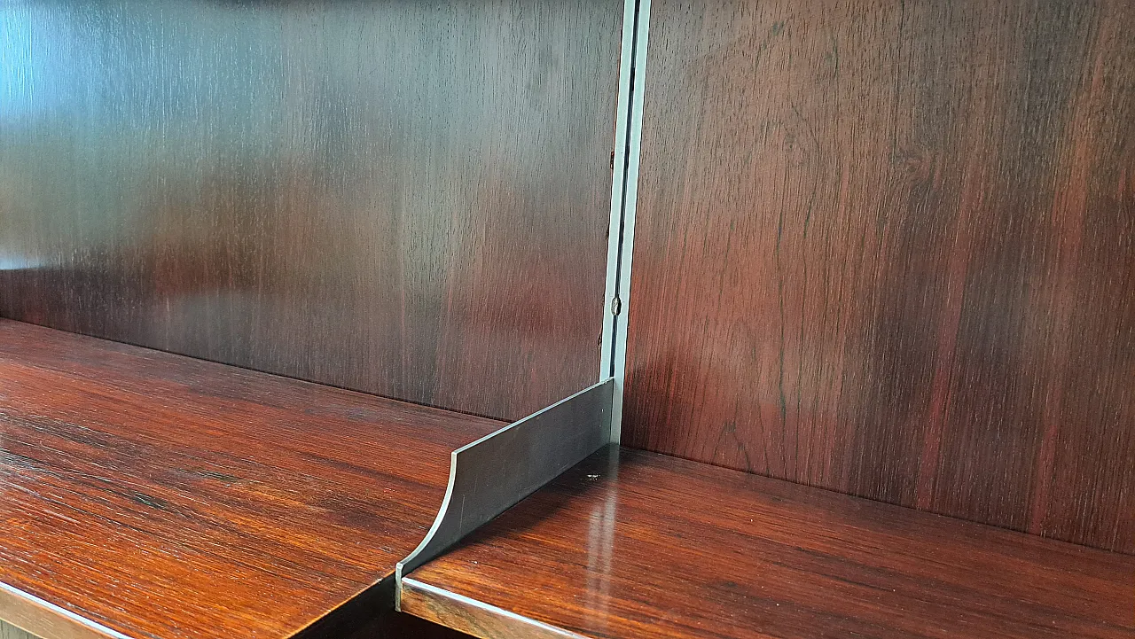 Libreria in palissandro, anni '60 10