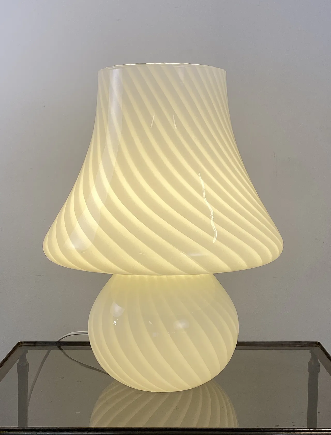 Murano glass table lamp years 80s 9