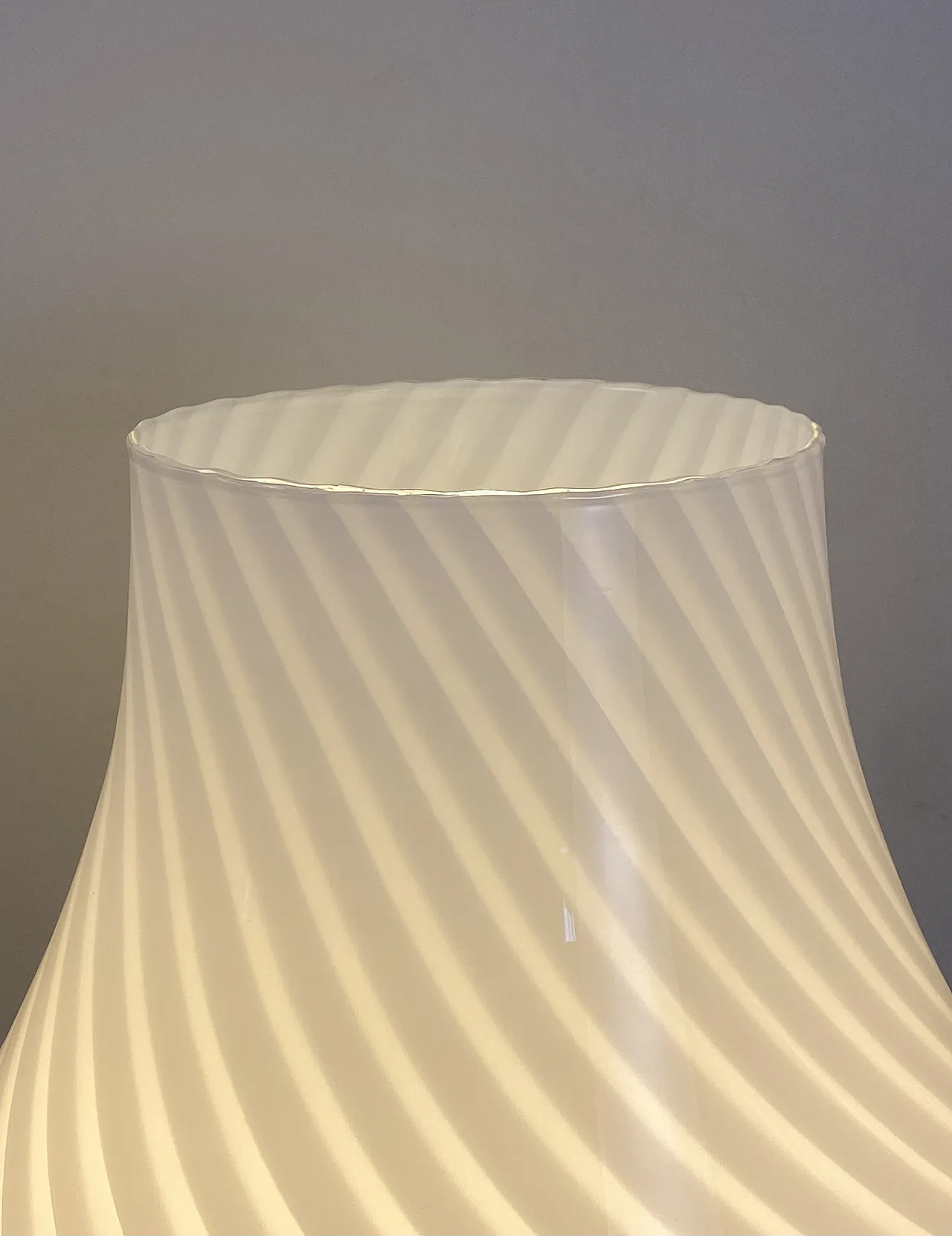 Murano glass table lamp years 80s 10