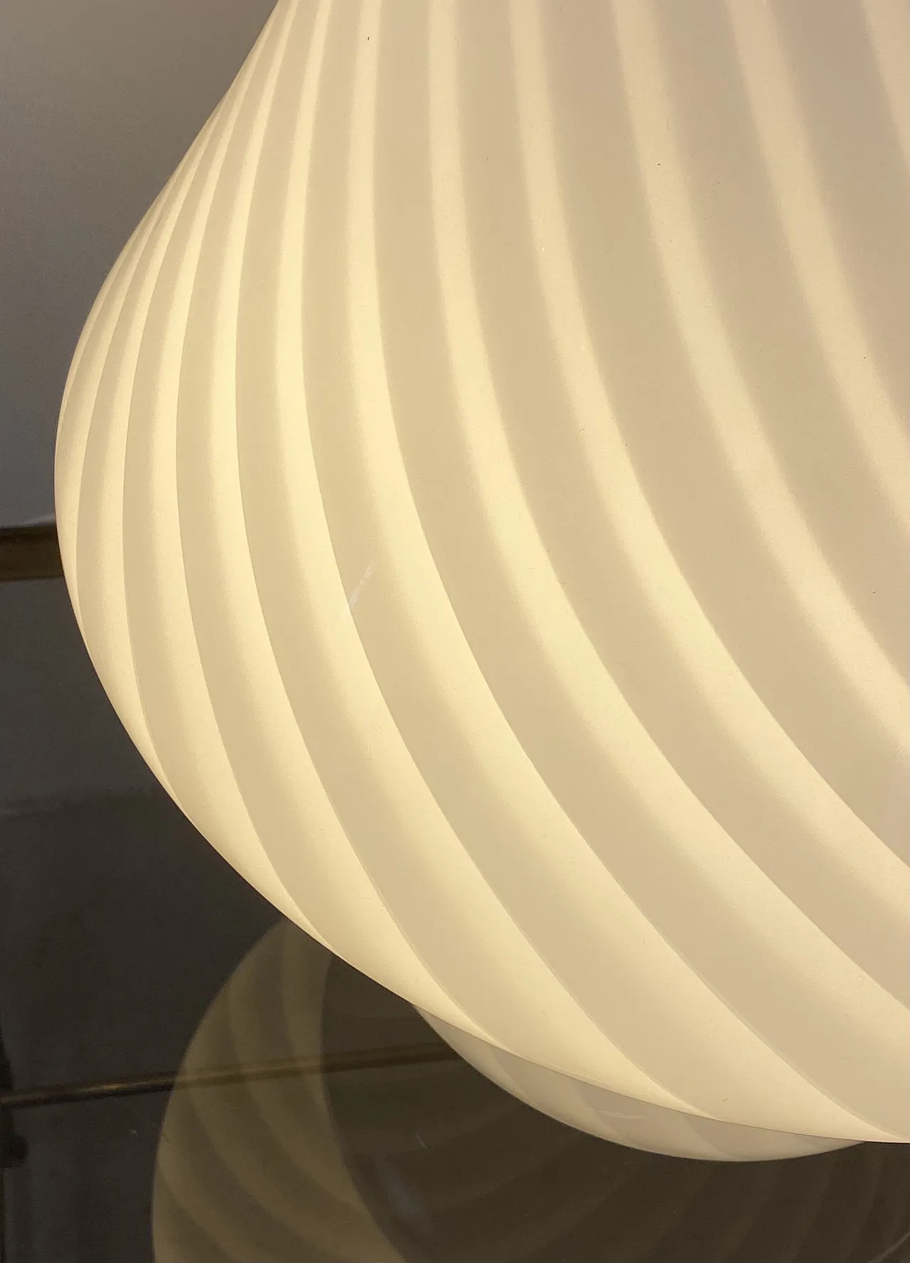 Murano glass table lamp years 80s 12