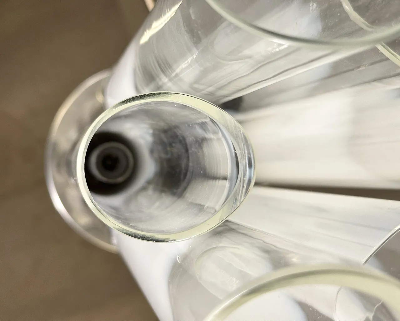 Lampada da tavolo in acciaio di Mazzega, anni '70 3